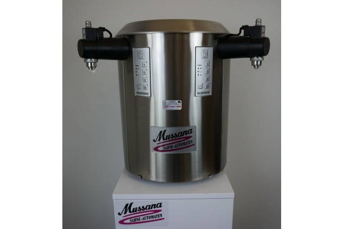 Automat do bitej śmietany Mussana Duo okrągła 2x 6L 33% - używany